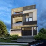 25x50 West Facing Front Elevation House Design