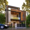 30-foot by 50-foot house front | 1500 sq. ft. elevation design