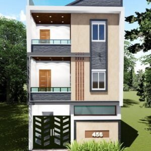 1000-square-foot Front Elevation House Design