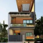 25-foot by 50-foot house front | 1250 sq. ft. elevation design
