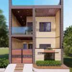 20x50 West Facing Bungalow Elevation Design