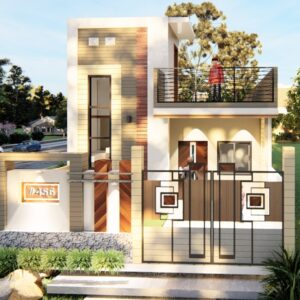 Low Cost Elevation Designs For 20X60 West Facing Double Floor House