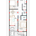 Two-Floor House Floor Plan - Ideal Residential Living in Indore