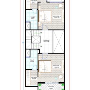 Discover your dream home with our 3 Bed House Floor Plan in Indore