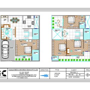 Floor Plan for Home - Ideal Residential Space of 1360 ft in Indore