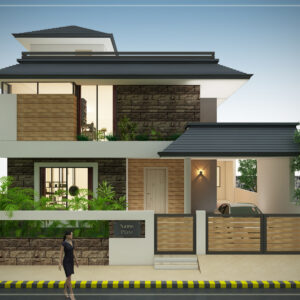 Indore Modern Elegant Home Elevation Design