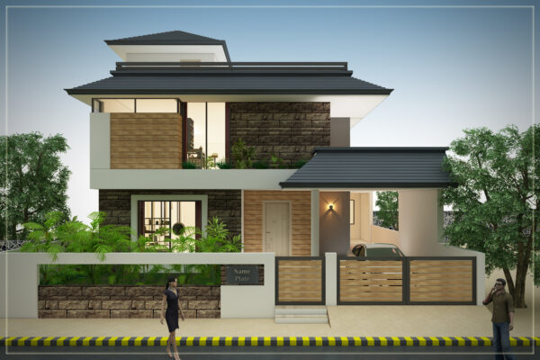 Indore Modern Elegant Home Elevation Design