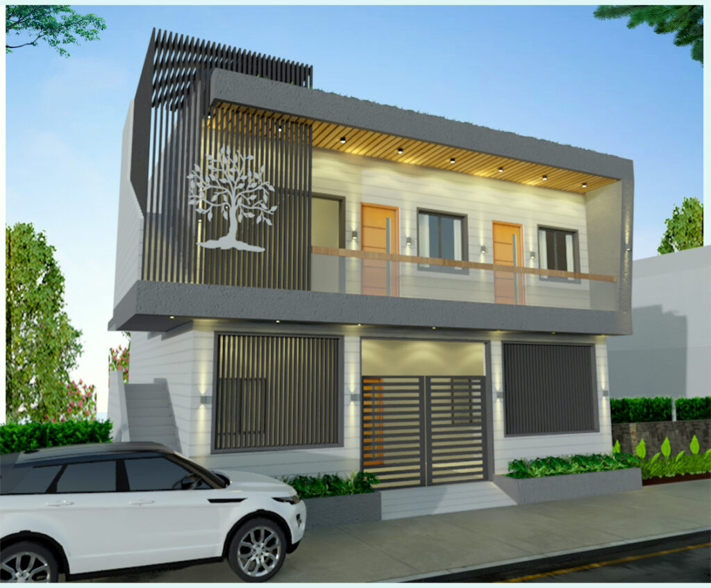 Elevate Your Living with Double Floor Normal House Front Elevation Designs