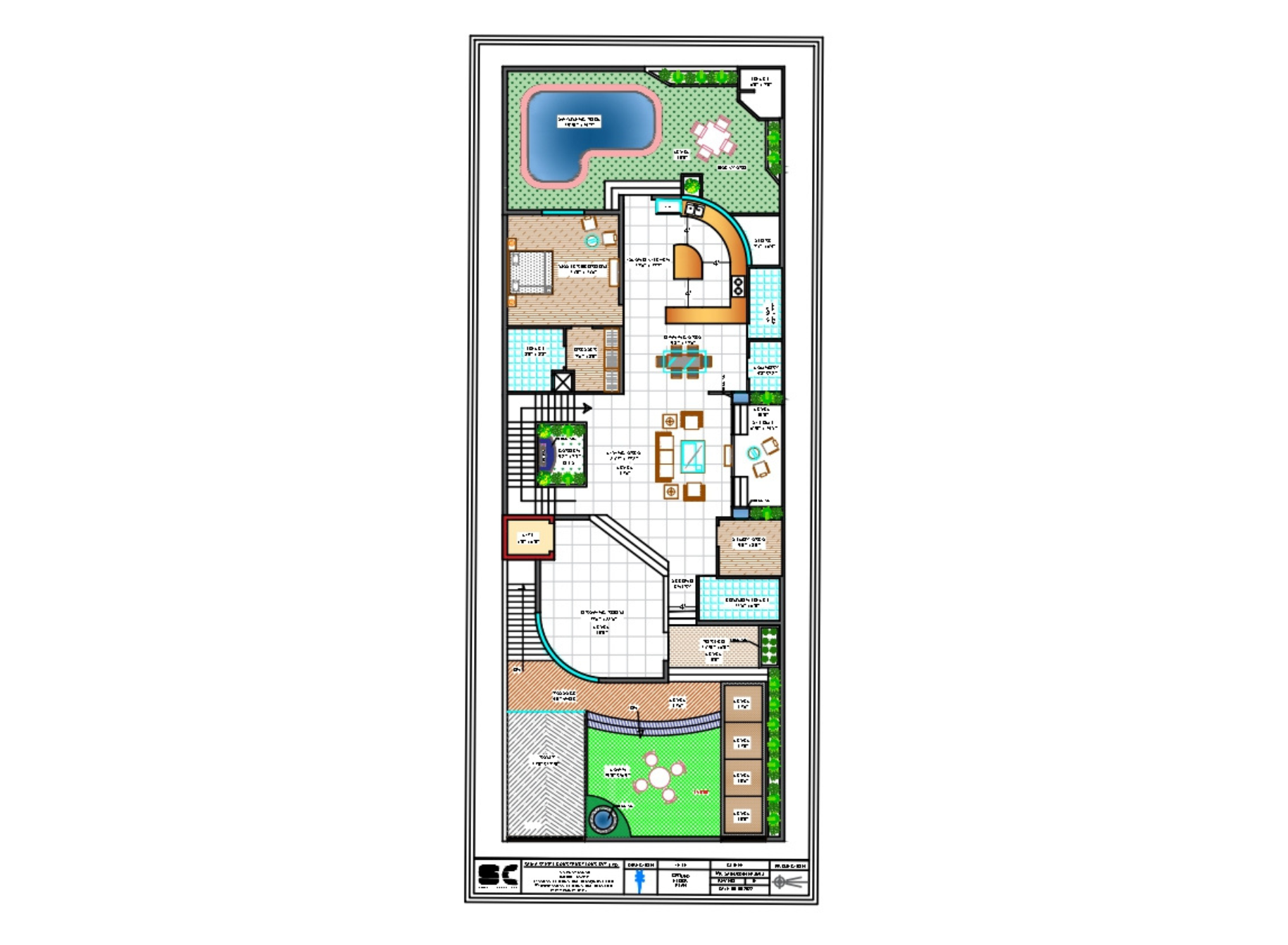 Explore Floor Plan of 40x110 sq.ft. House